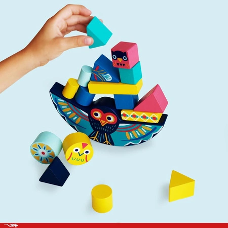 Drewniana balansująca SOWA DJ06433