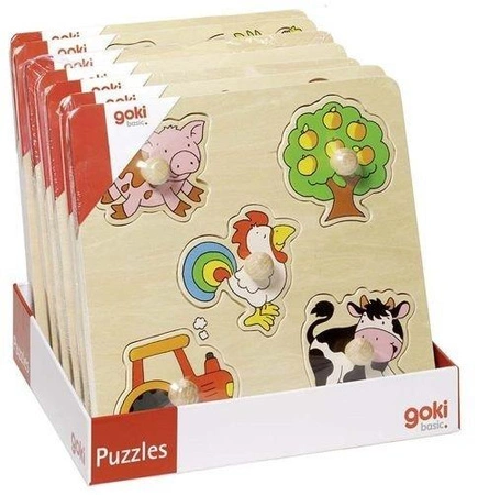 Display - średnie układanki z elementami do wkładania, 8 sztuk