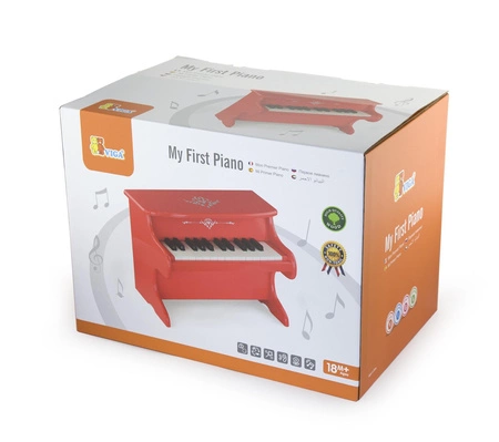 Moje pierwsze pianinko Viga czerwone
