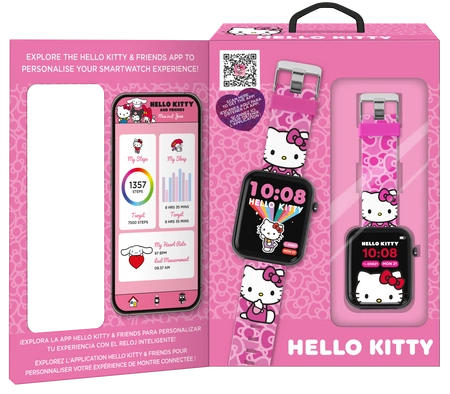 Smartwatch z Bluetooth Hello Kitty 12 funkcji i aplikacja Hello Kitty HK50264