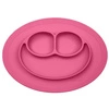 EZPZ Silikonowy talerzyk z podkładką mały 2w1 Mini Mat różowy