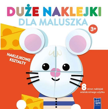 Duże naklejki dla maluszka. Myszka 3+