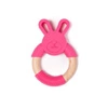 B-Gryzak drewniano-silikonowy Animals Pink Rabbit