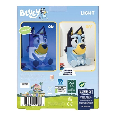 Bluey Light GloBuddies with sound (high: 18 cm) / Bluey lampka GloBuddies z dźwiękiem (wysokość: 18 cm)