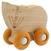 Drewniany samochód z silikonowymi kołami - Lis