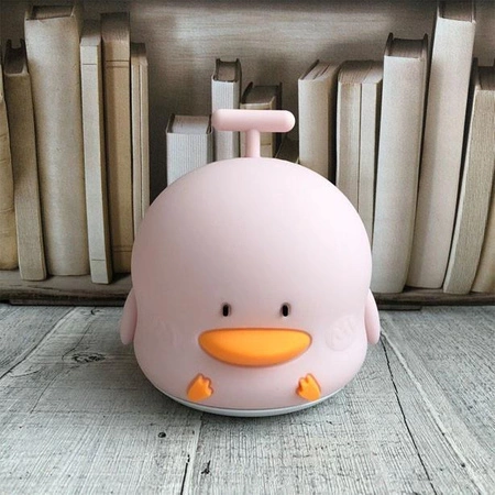 Kaczka Lampka Silikonowa Różowa Rabbit&Friends