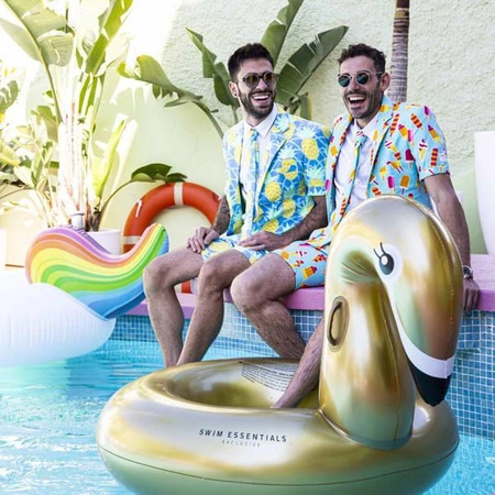 The Swim Essentials Koło do pływania Gold Swan 95 cm 2020SE479