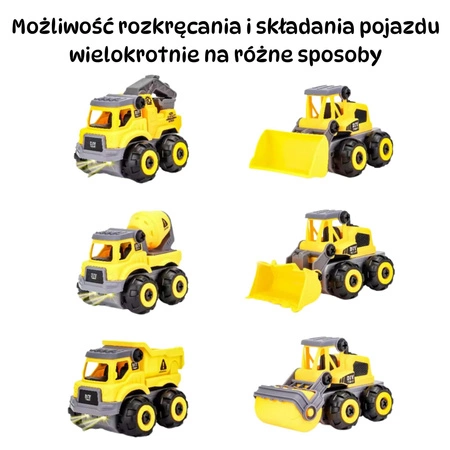 WOOPIE Zdalnie Sterowany Samochodzik Budowlany DIY