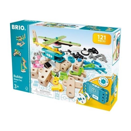 BRIO Builder Zestaw z Silniczkiem 120 el.