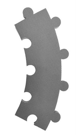 Baby Dan – Mata piankowa do zabawy - okrągła, szara