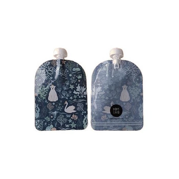 Baby Livia Wielorazowe saszetki na pokarm Ocean 6 sztuk 700-2