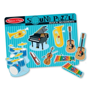 Drewniana układanka z dźwiękiem Instrumenty Melissa & Doug 10732