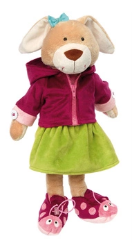 Pluszowa zabawka edukacyjna Króliczek lalka do nauki przebierania sigikid