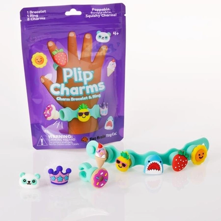 Fat Brain Toy Biżuteria Plip Charms. Zestaw Turkusowy