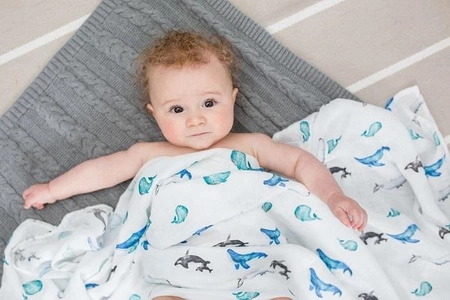 Lulujo Kocyk Bambusowy 3szt Out at the Sea