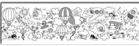 Kolorowanka w rolce 4 metry Apli Kids - Transport