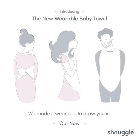 Shnuggle Ręcznik z Kapturkiem White