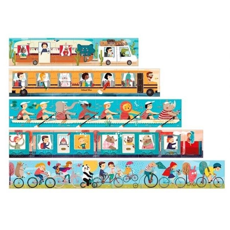 Puzzle dla dzieci, układanka - nauka liczenia, Podróżnicy | Londji®