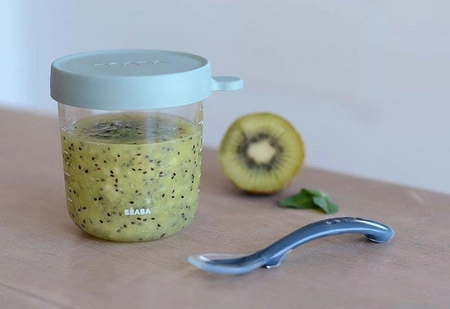 Beaba Pojemnik słoiczek szklany z hermetycznym zamknięciem 250 ml Eucalyptus Green