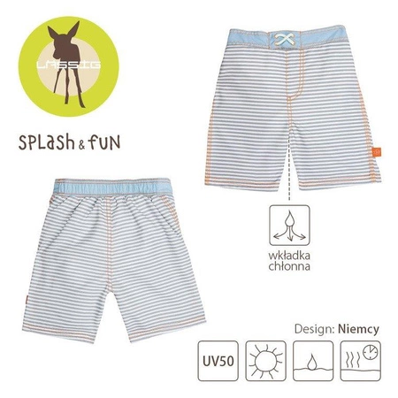 Lassig Spodenki do pływania z wkładką chłonną Small Stripes UV 50+