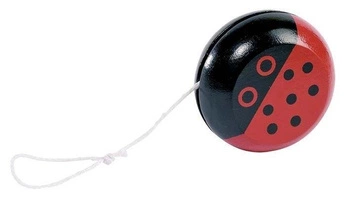 Jojo drewniane Yo-Yo Ladybird, WM210-Gollnest&Kiesel, zabawki zręcznościowe dla dzieci