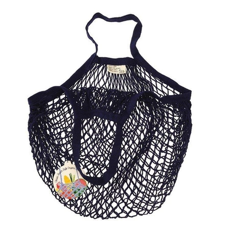 Siatkowa torba na zakupy, granatowa, Rex London