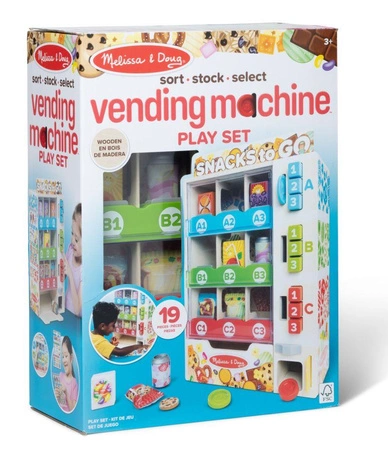 Drewniany automat z przekąskami i napojami dla dzieci Snack to Go Melissa & Doug 32400