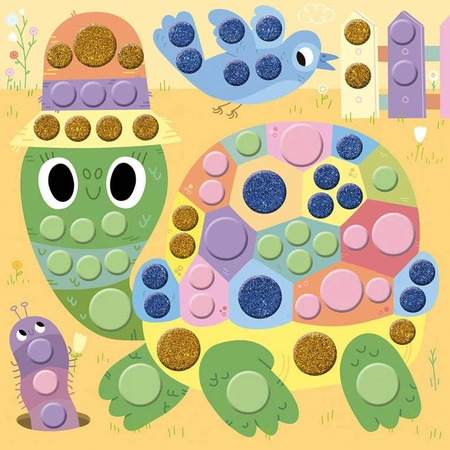 Zestaw kreatywny Okrągłe naklejki My arts & crafts 4+, Janod