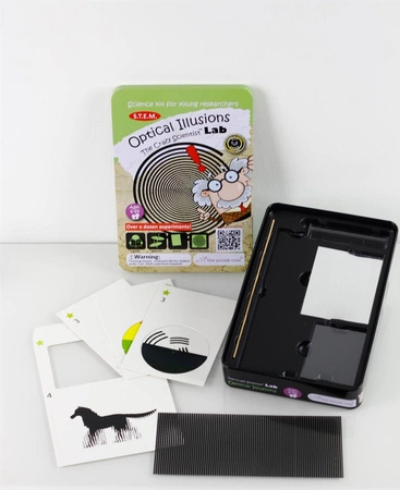 Zestaw do robienia eksperymentów Purple Cow - Iluzje optyczne