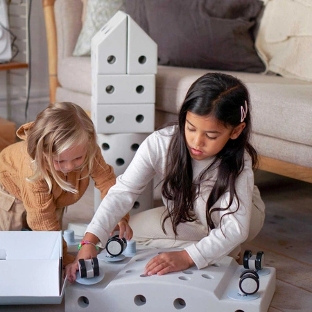 MODU Curiosity kit 4in1 - Kreatywne klocki rozwijające motorykę dużą, czerwony