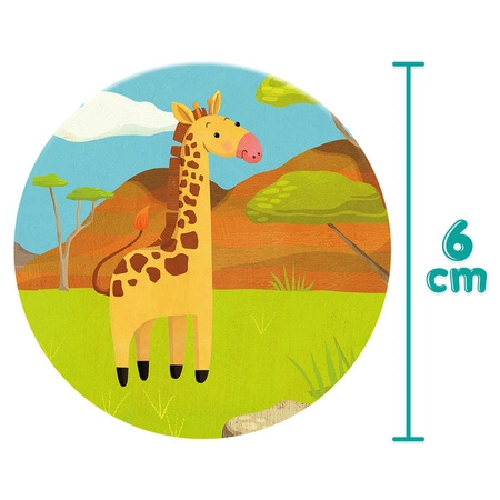 BOPPI, układanka w pary memo Dzikie Zwierzęta