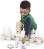 Drewniany pociąg Jumbo z klockami na palikach 18771-Melissa & Doug, pojazdy dla dzieci