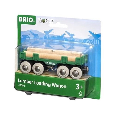BRIO World Wagon z Drewnem