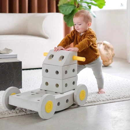 MODU - zestaw 4 piankowych kół, żółte