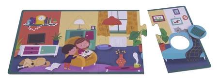 Puzzle 4 układanki Apli Kids - W domu 3+