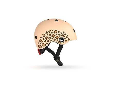SCOOTANDRIDE Kask XXS-S dla dzieci 1-5 lat Leopard