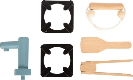 Drewniana kempingowa kuchnia dla dzieci z akcesoriami Tasty Small Foot 12390