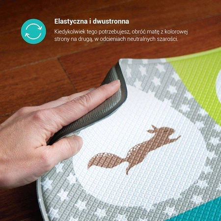 Dwustronna mata edukacyjna 140 x 100 cm Mülti, park, bblüv