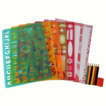 Szablony mix kształtów- duży zestaw