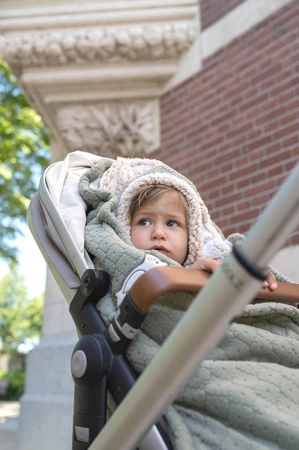 Lodger Polarowy zimowy śpiworek do wózka szałwiowy Fleece Elm