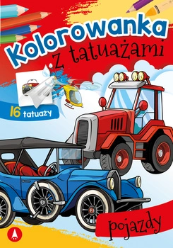 Pojazdy. Kolorowanka z tatuażami