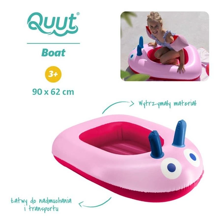 QUUT Dmuchany ponton do pływania dla dzieci Cherry Red