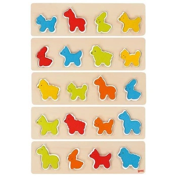 Sorter kształtów Kolorowe Zwierzęta 56765-Goki