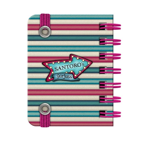 Mały Kołonotatnik z Breloczkiem - Gorjuss - Fairground - Fireworks