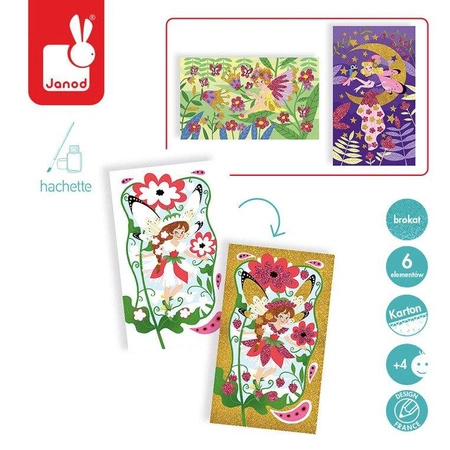 Zestaw artystyczny Magiczny brokat Wróżki 4+, Janod