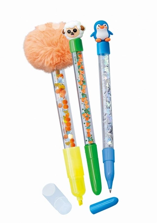 Zestaw DIY - długopisy i mazak ZWIERZĄTKA FK009