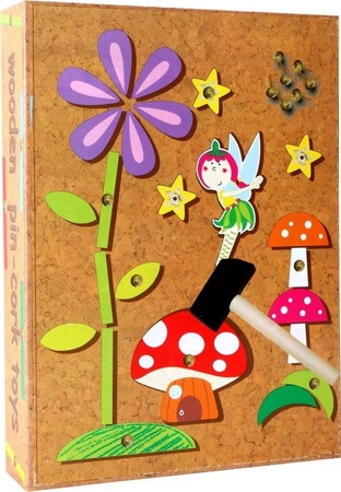 Przybijanka, Bajkowy świat wróżek, 10227-Small Foot, zabawka kreatywna