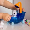 WOOPIE ART&FUN Zestaw Kreatywny DIY Koloruj i Czyść Magiczny Jednorożec Zwierzaki 4 szt. + Wanna do Mycia + Kolorowanka