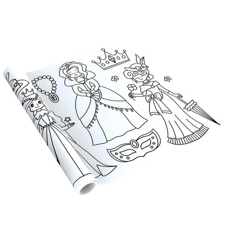 mierEdu Gigantyczna kolorowanka w rolce - Księżniczki ME247