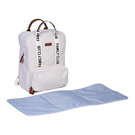 Childhome Plecak Family Club Signature Teddy Off white